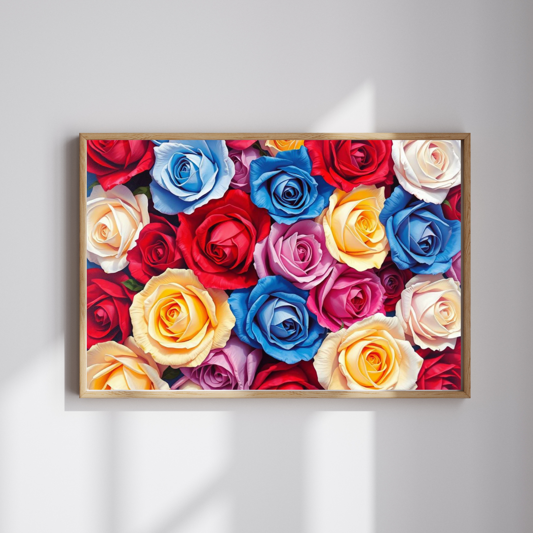 Beautiful Floral Rose Puzzle 1000 Piece Jigsaw Puzzle for Adults Perfect Gift for Family Bonding, Game Night, Flower Lovers, Mental Exercise Puzzle The Puzzle Chest