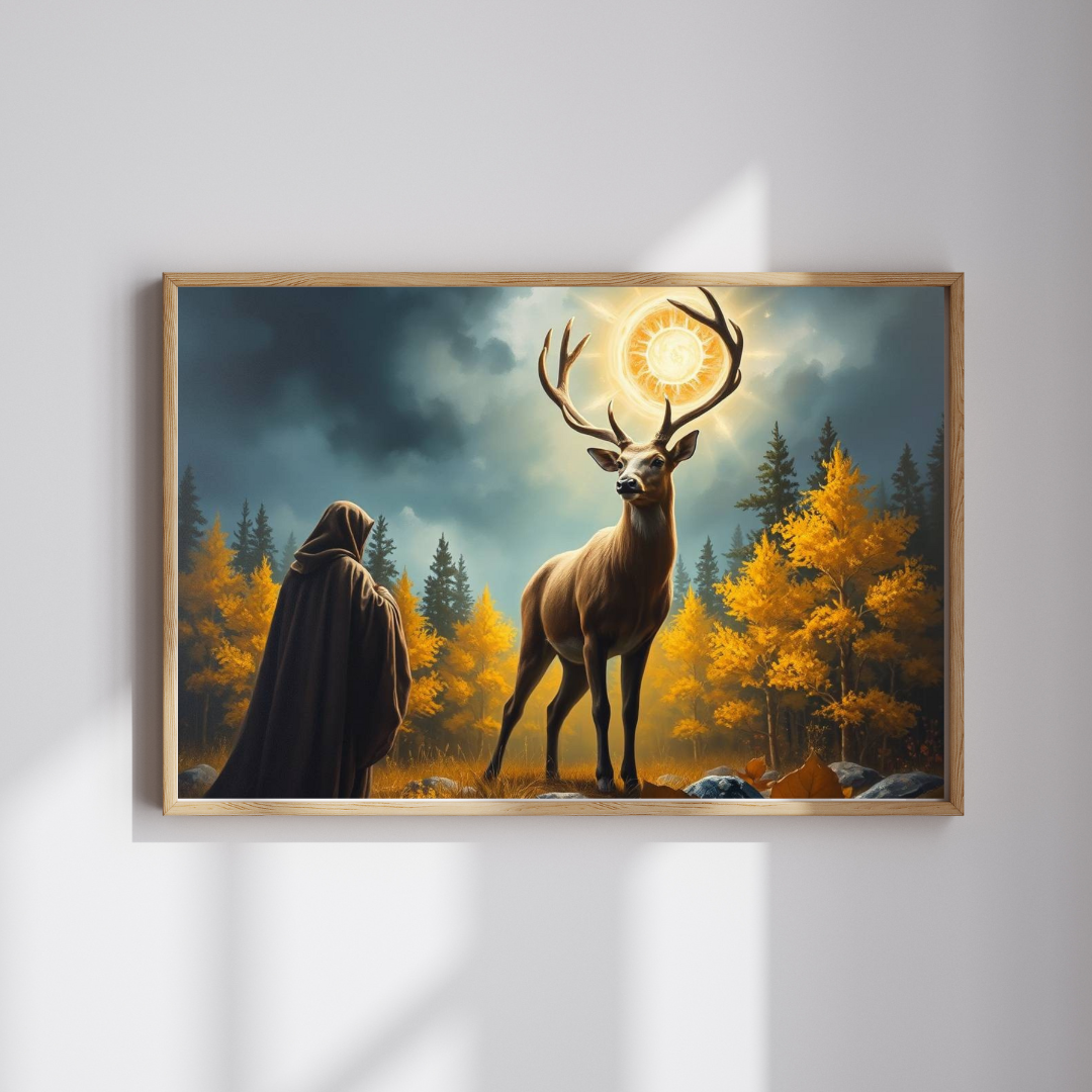 Mystical Deer Jigsaw Puzzle - Forest Scene, Gothic Puzzle, Dark Fantasy Puzzle Lover Gift for Solo Fun, Leisure Indoor Activity, Mindfulness Puzzle The Puzzle Chest