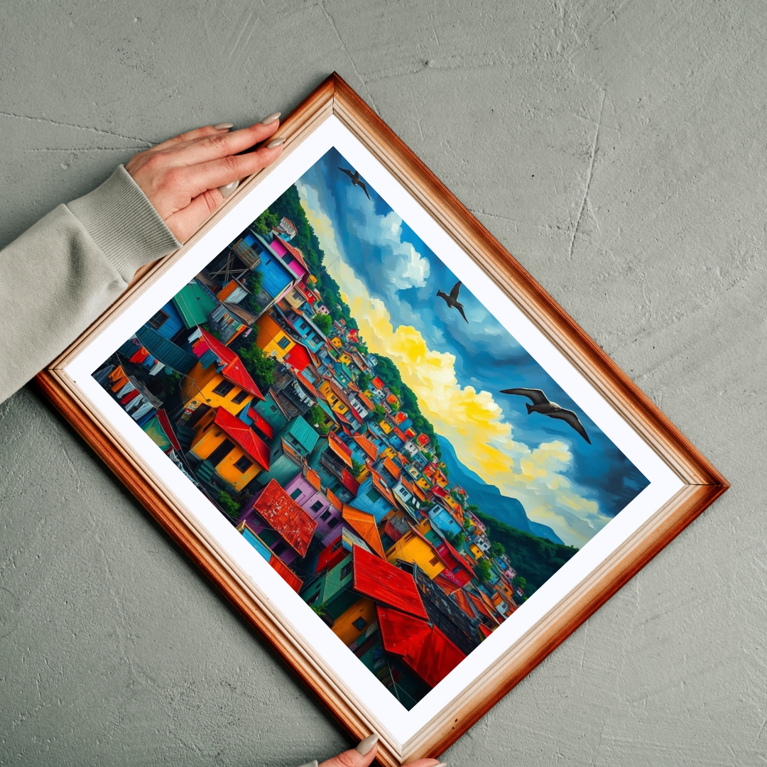 Rio de Janeiro Favela Jigsaw Puzzle for Adult Entertainment, Mindfulness Activity, Holiday Birthday Gift for Friends, Cityscape Puzzle Puzzle The Puzzle Chest