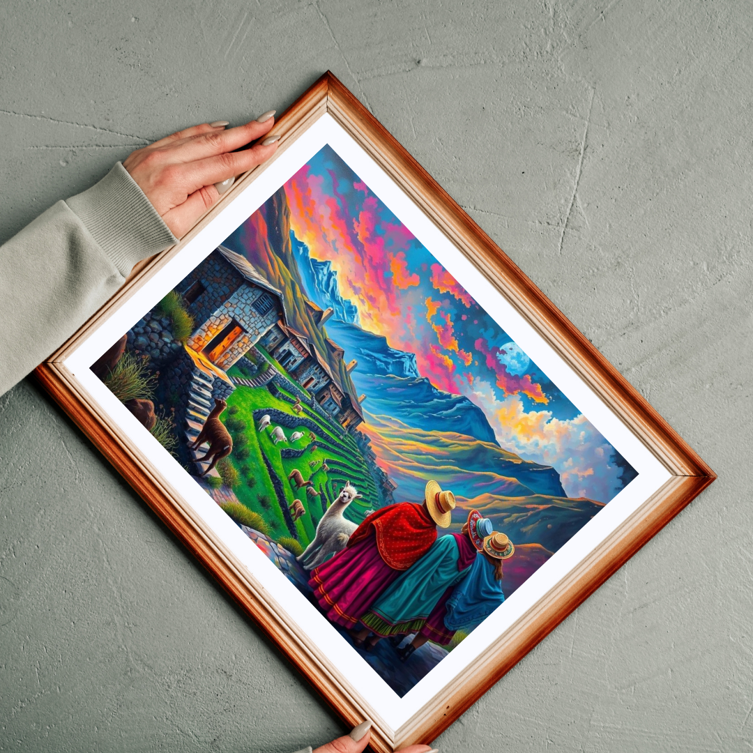 Andean Village in Peru Puzzle Jigsaw Game - Mountain View, Mindfulness Activity, Nature Lovers Gift for Friends, Family Activity Puzzle The Puzzle Chest