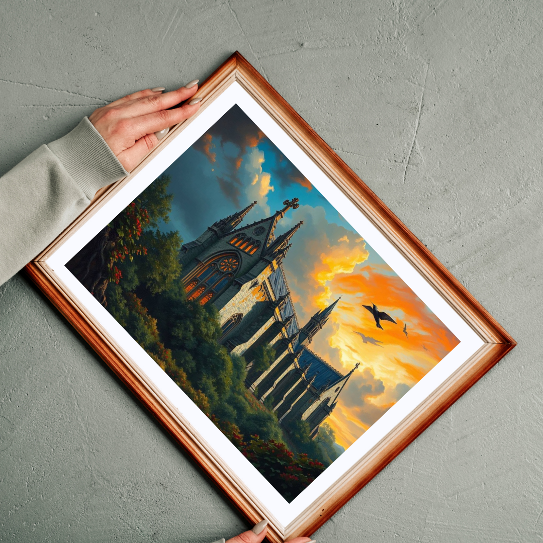 Abbey in the Wildwood Jigsaw Puzzle - Gothic Puzzle Landscape, 1000-Piece Puzzle Art for Solo Fun, Gift for Puzzle Lovers, Indoor Activity Puzzle The Puzzle Chest