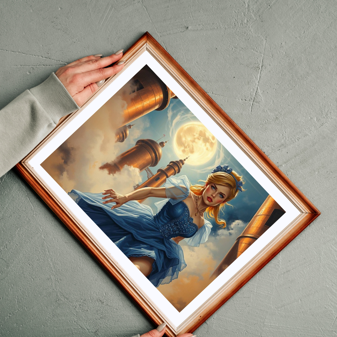 Cinderella at Midnight Jigsaw Puzzle, Whimsical Steampunk Puzzle, Vintage Fantasy Princess Puzzle, Dreamy Steampunk Art Print Gift for Adult Puzzle The Puzzle Chest