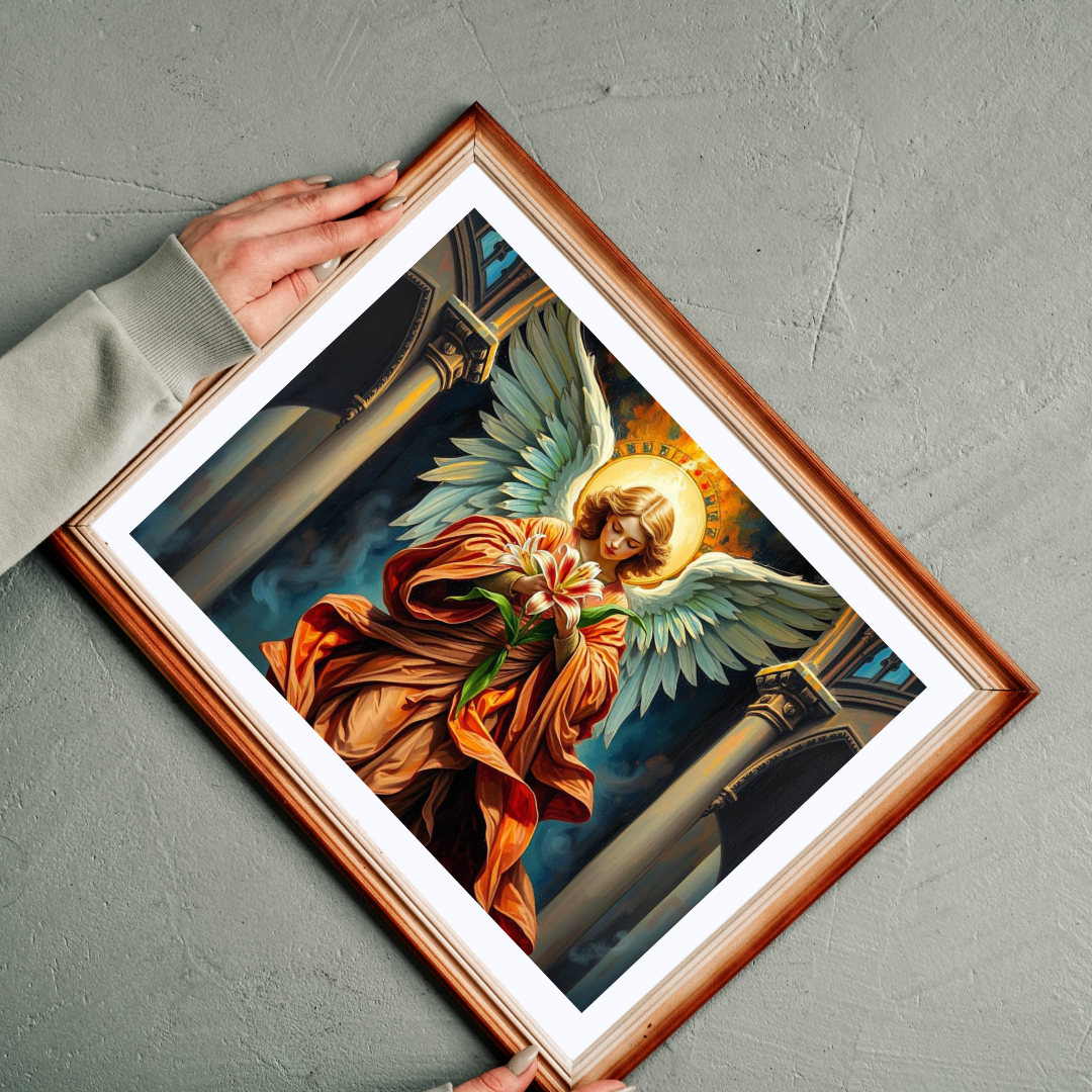 Divine Messenger Jigsaw Puzzle, Angel Artwork, Gothic Art Print, Elegant Puzzle for Adults, Holiday Birthday Gift for Friend Indoor Activity Puzzle The Puzzle Chest