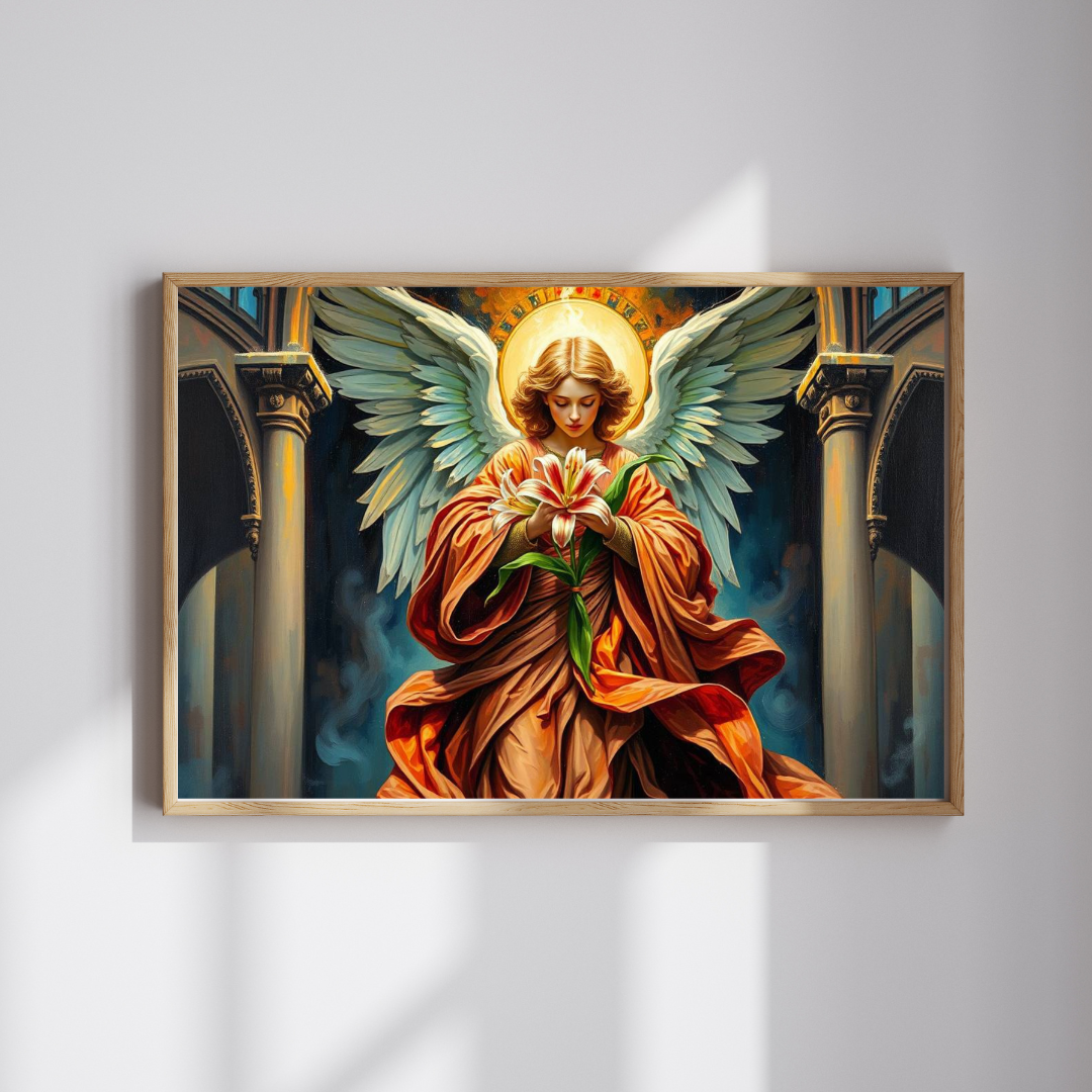Divine Messenger Jigsaw Puzzle, Angel Artwork, Gothic Art Print, Elegant Puzzle for Adults, Holiday Birthday Gift for Friend Indoor Activity Puzzle The Puzzle Chest