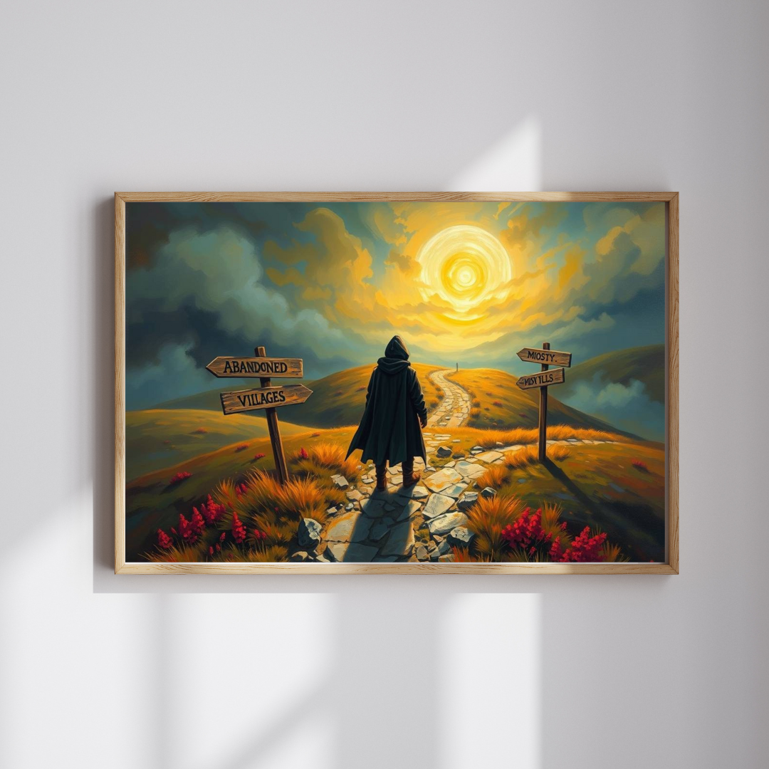 Crossroads of the Forsaken Jigsaw Puzzle, Gothic Puzzle, Mystical Journey Puzzle, Perfect for Game Night, Solo Fun, Gifts, and Home Decor Puzzle The Puzzle Chest