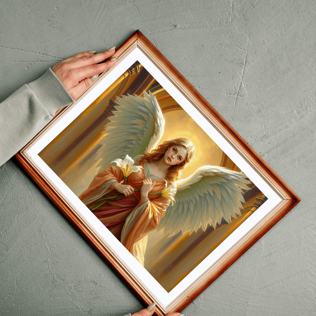 Golden Benediction Jigsaw Puzzle, Angel Puzzle, Religious Puzzle, Catholic Puzzle Gift for Puzzle Lover, Great for Indoor Home Entertainment Puzzle The Puzzle Chest