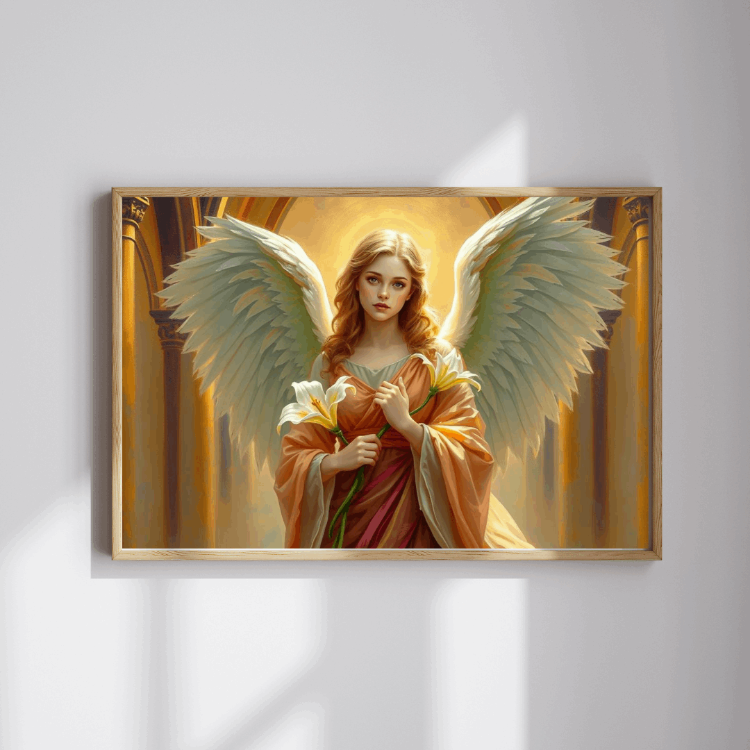 Golden Benediction Jigsaw Puzzle, Angel Puzzle, Religious Puzzle, Catholic Puzzle Gift for Puzzle Lover, Great for Indoor Home Entertainment Puzzle The Puzzle Chest