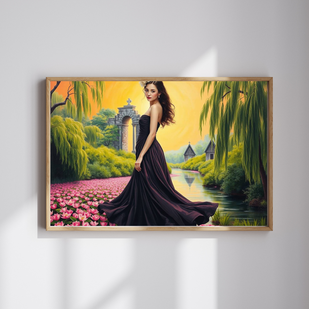 Lilywater Reverie Jigsaw Puzzle, Elegant Landscape Puzzle, Woman Art Holiday or Birthday Gift for Adult, Solo or Family Fun, Creative Hobby Puzzle The Puzzle Chest