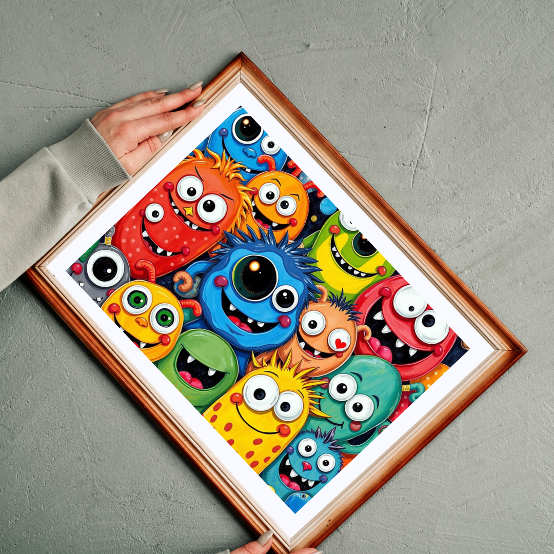 Cute Cartoon Monster Jigsaw Puzzle, Monster Puzzle, Halloween Puzzle, Fun Activity, Game Night Entertainment, Birthday Gift for Friends Puzzle The Puzzle Chest