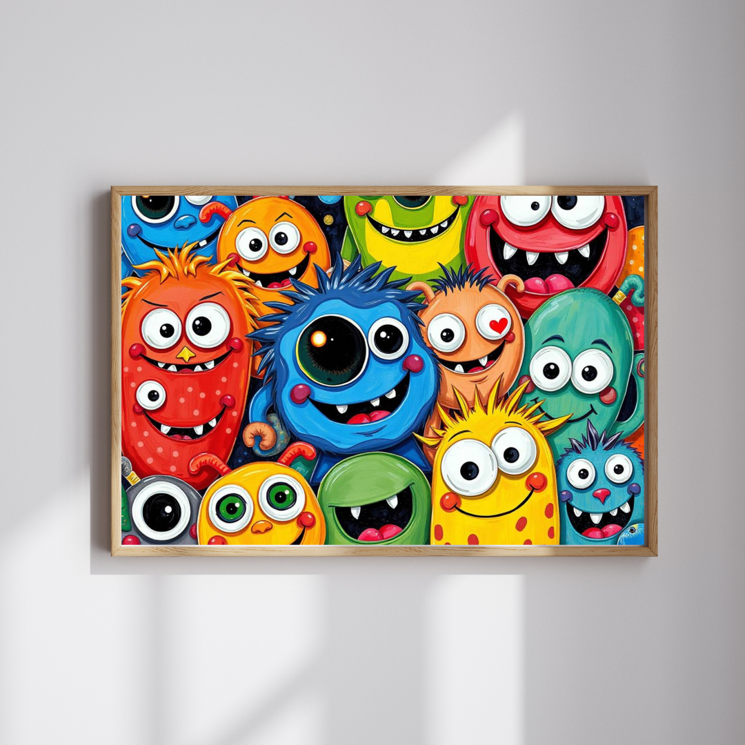 Cute Cartoon Monster Jigsaw Puzzle, Monster Puzzle, Halloween Puzzle, Fun Activity, Game Night Entertainment, Birthday Gift for Friends Puzzle The Puzzle Chest