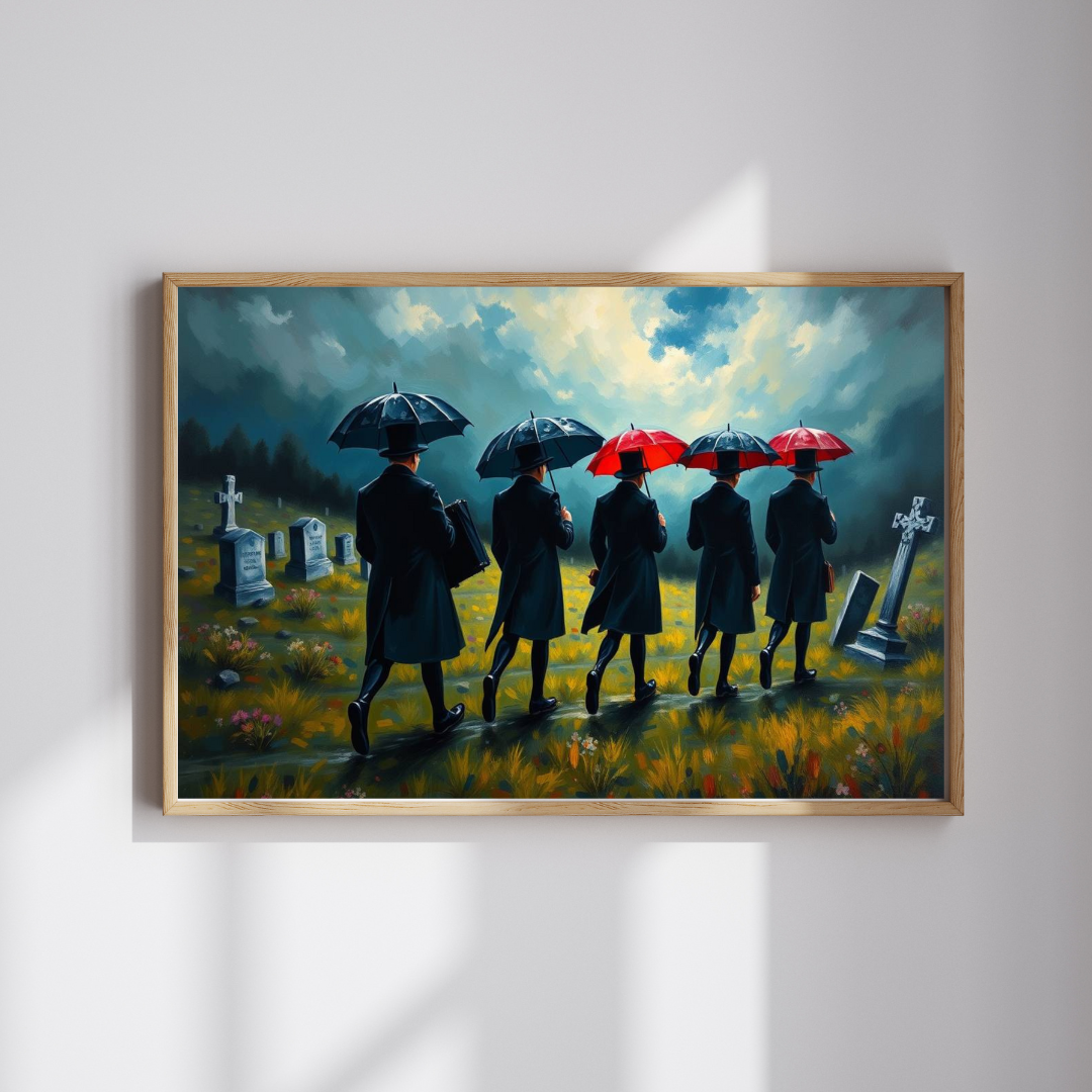 Gothic Procession Jigsaw Puzzle, Gothic Puzzle, Dark Art Puzzle, Stormy Cemetery Landscape Puzzle, 1000-Piece Puzzle Gift for Puzzle Lovers Puzzle The Puzzle Chest