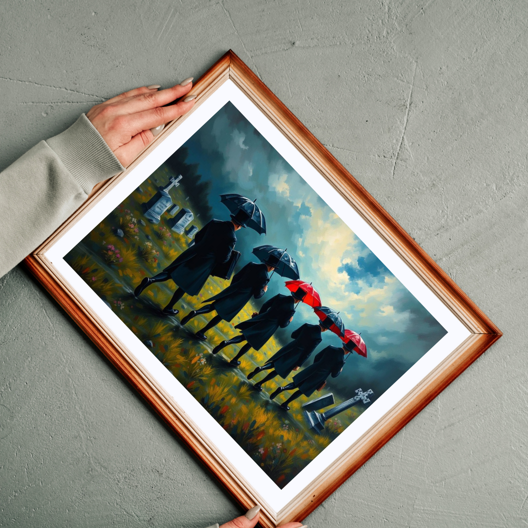 Gothic Procession Jigsaw Puzzle, Gothic Puzzle, Dark Art Puzzle, Stormy Cemetery Landscape Puzzle, 1000-Piece Puzzle Gift for Puzzle Lovers Puzzle The Puzzle Chest
