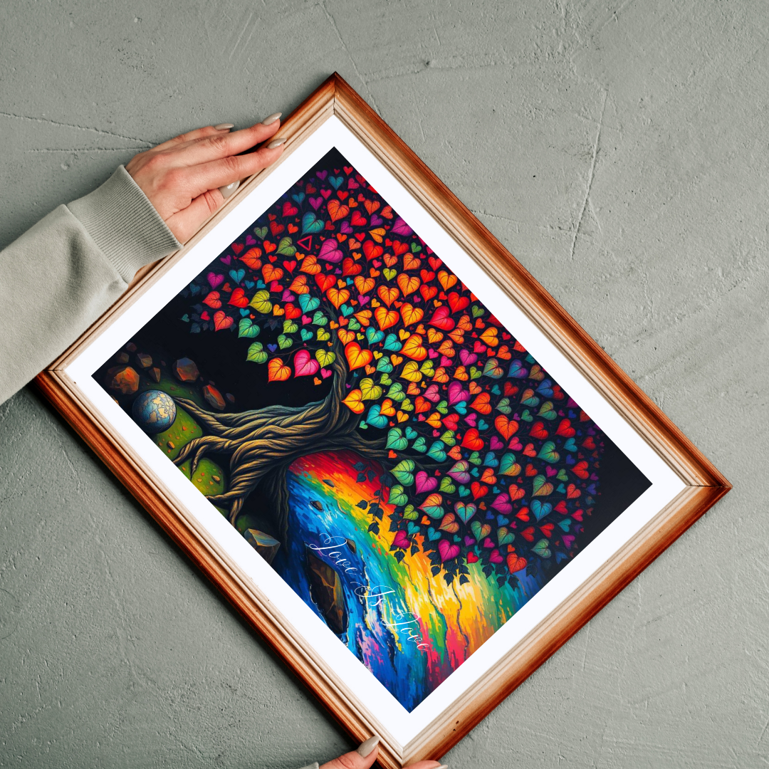 Tree of Pride Jigsaw Puzzle, Rainbow Heart Tree Puzzle, LGBTQ+ Art, Colorful Family Game, Pride Month Gift for Adult Indoor Entertainment Puzzle The Puzzle Chest