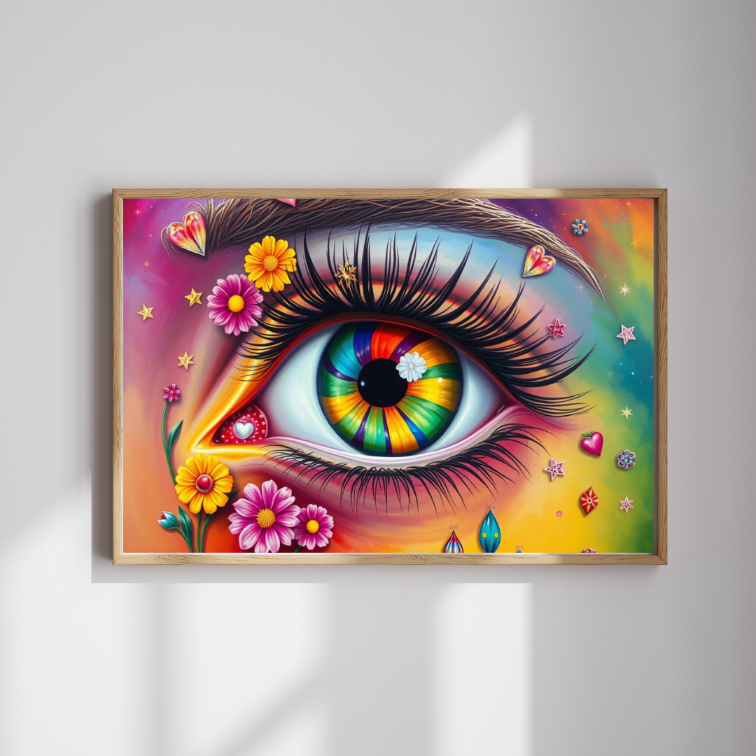 Watchful Heart - LGBTQ+ Pride Surreal Jigsaw Puzzle, Rainbow Eye Puzzle, Colorful Pride Puzzle for Holiday Birthday Pride Month Gift Puzzle The Puzzle Chest
