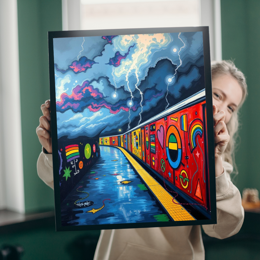Colorful Urban Art Puzzle - 110, 252, 520, 1014 Pieces LGBTQ+ Jigsaw Game for Adults, Perfect Gift for Puzzle Lovers, Family Game Night,