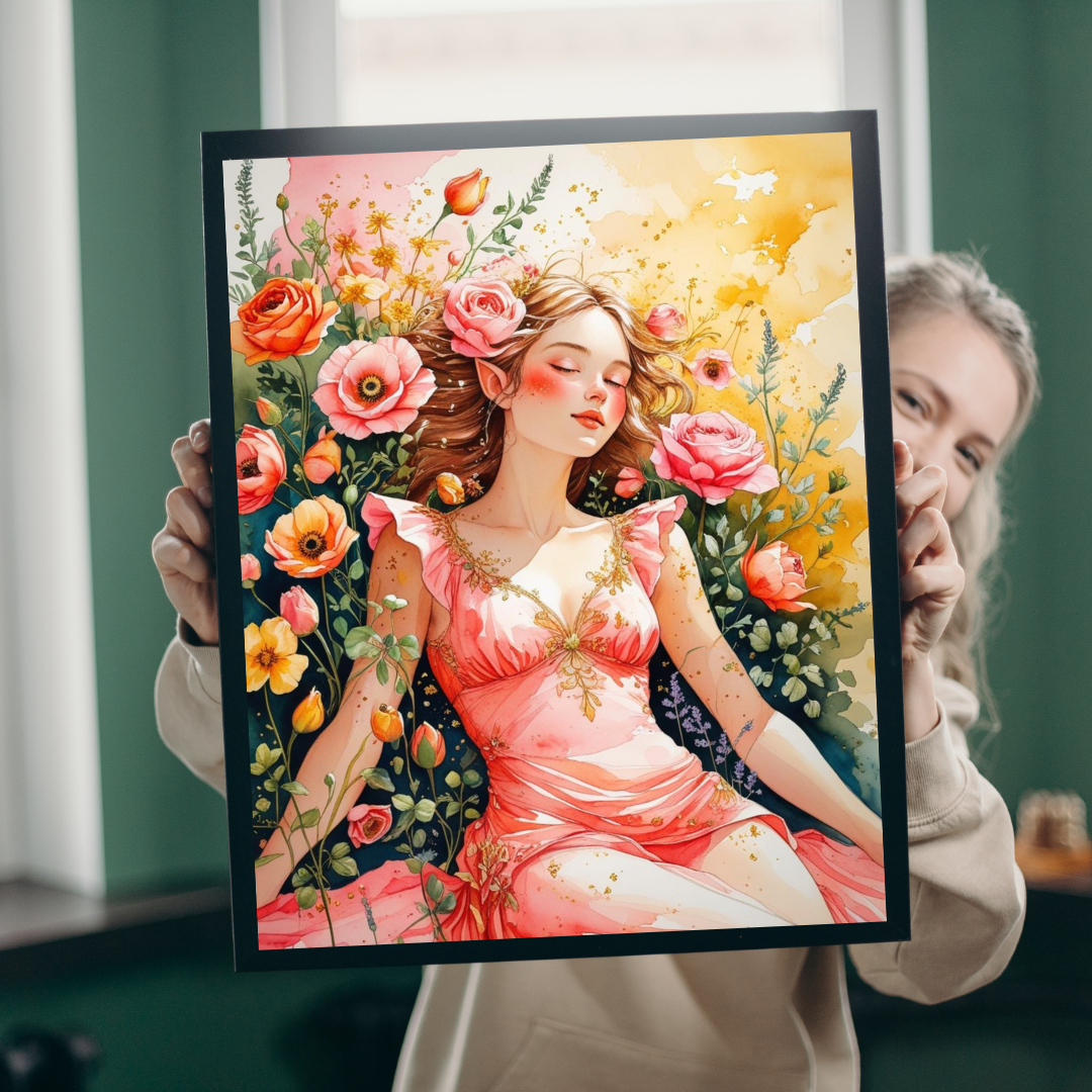 Forget-Me-Nots Fairy Jigsaw Puzzle, Mythical Fantasy Gift for Floral Lover Puzzle Enthusiast, Mindfulness Activity Family Bonding Game Night Puzzle The Puzzle Chest