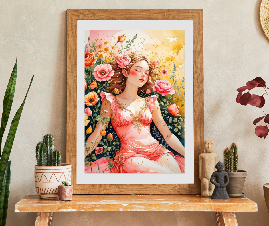 Forget-Me-Nots Fairy Jigsaw Puzzle, Mythical Fantasy Gift for Floral Lover Puzzle Enthusiast, Mindfulness Activity Family Bonding Game Night Puzzle The Puzzle Chest