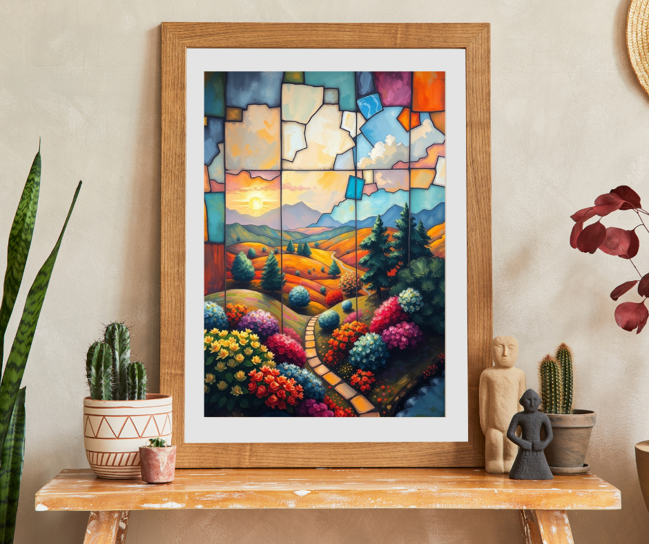 Chromatic Vale Landscape Puzzle, 110-1014 Piece Adult Jigsaw, Scenic Nature Art, Gift for Puzzle Lover, Mindfulness Activity, Brain Teaser