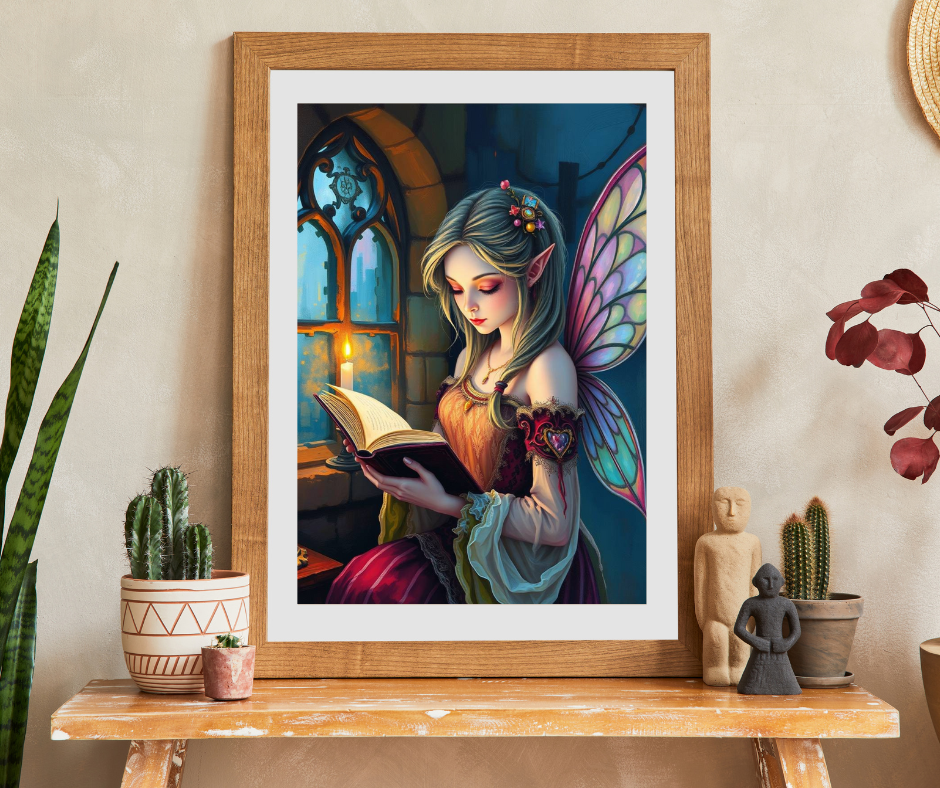 Bookish Fairy Jigsaw Puzzle - Reading by Candlelight, 110-1014 Piece Fantasy Game for Holiday Birthday Gift, Family Fun, Mindful Activity