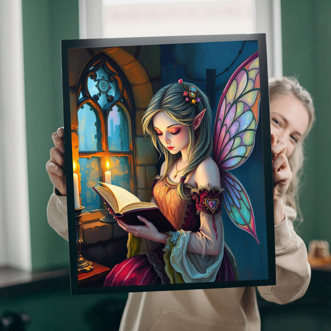 Bookish Fairy Jigsaw Puzzle - Reading by Candlelight, 110-1014 Piece Fantasy Game for Holiday Birthday Gift, Family Fun, Mindful Activity