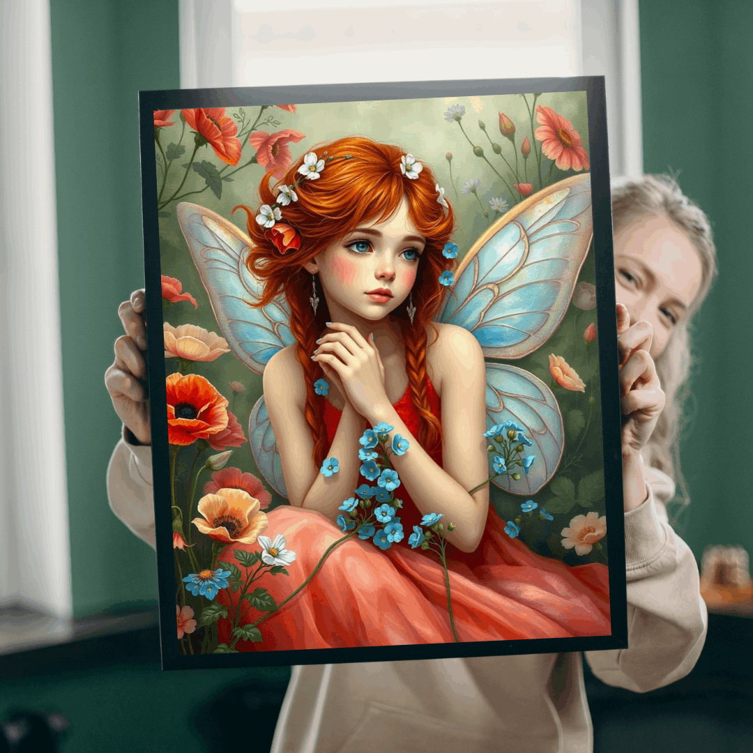 Auburn Flower Fairy Puzzle - Summer Garden Fantasy Jigsaw with Wildflowers, 110-1014 Piece Puzzle Lover Gift for Mindful Family or Solo Fun
