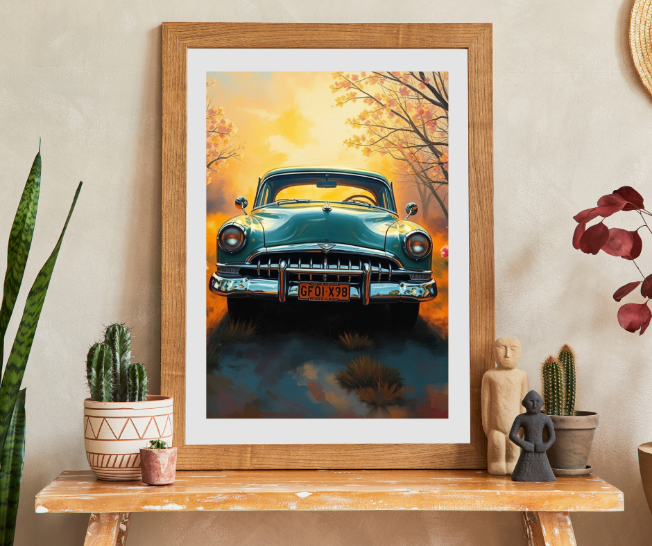 Fall Vintage Car Puzzle - 110, 252, 520, 1014-piece, Nostalgic Autumn Jigsaw for Car Lovers, Gift for Father's Day, Family Game Night Puzzle The Puzzle Chest