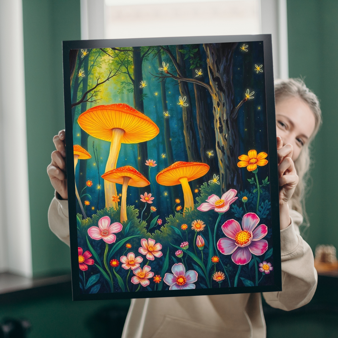 Mushroom Forest Puzzle, Nature-Themed Jigsaw Game, 110-1014 Piece Family or Solo Fun, Holiday Birthday Gift for Nature Lover, Friend Puzzle The Puzzle Chest