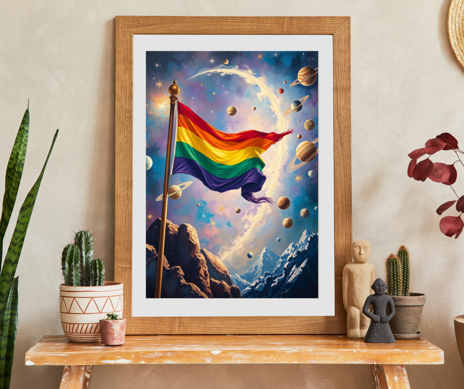 Space Pride Flag Jigsaw Puzzle - 110-1014 Piece LGBTQ+ Gift, Puzzle Enthusiast, Fun Family Activity, Colorful Decor, Inclusive Hobby