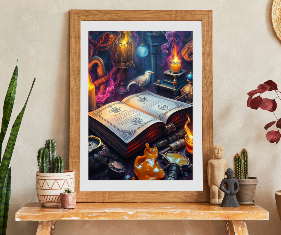 Cursed Ink Ritual - Mystical Spellbook Puzzle, Enchanting Halloween Jigsaw for Puzzle Lover Gothic Gift for Friend, Game Night, Brain Teaser