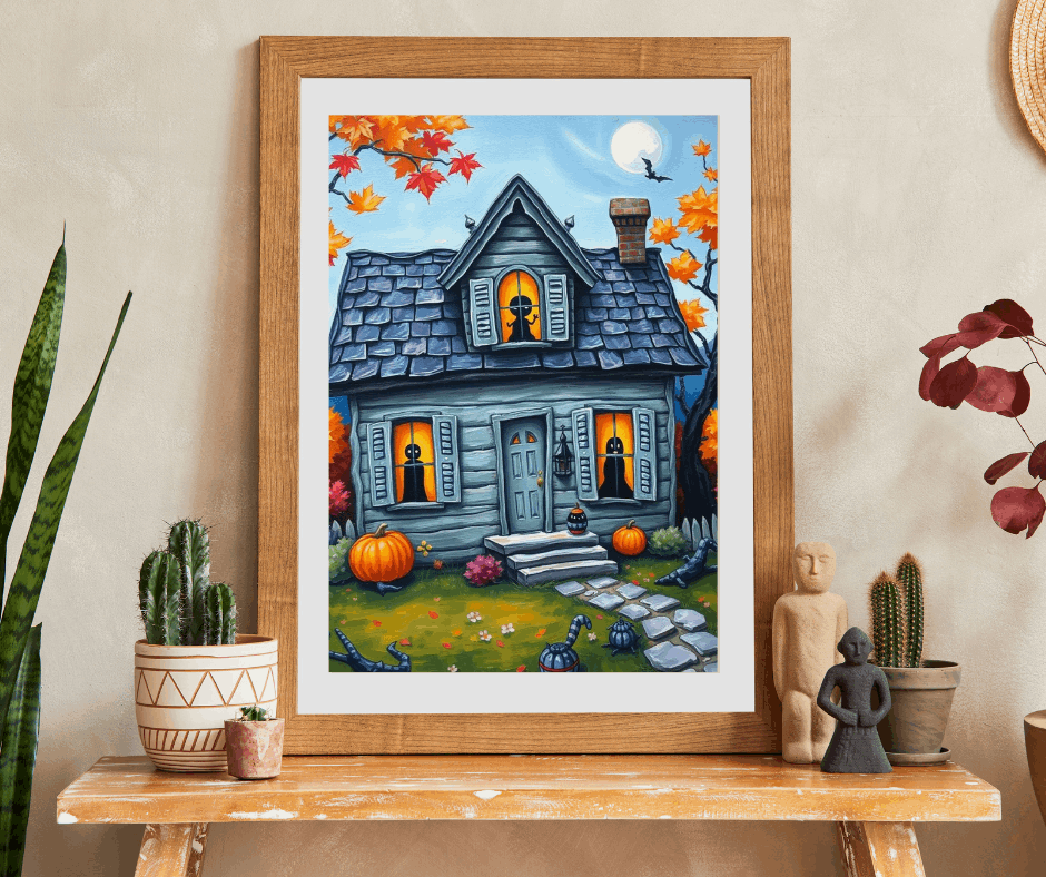 Autum Spirits Abound Jigsaw Puzzle - Halloween Ghost Puzzle for Adults Ideal for Family Game Night, Puzzle Lover Gift, Fun for Fall Occasion