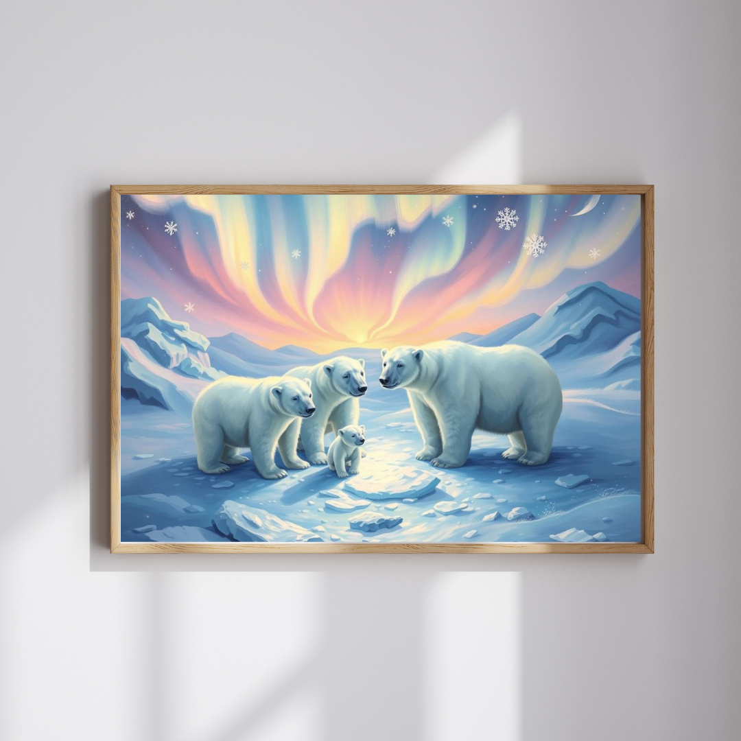 Polar Auror Jigsaw Puzzle - Polar Bear Winter, Cozy Family Game Night, 110-1014 Pieces, Holiday Birthday Gift for Friends, Arctic Art