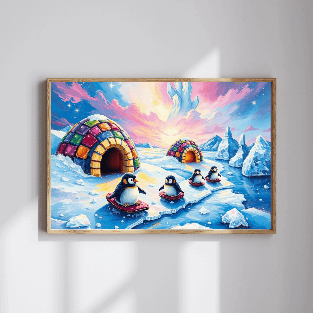 Arctic Whimsy Cozy Penguin Puzzle - 110-1014 Piece Winter Jigsaw, Fun Family or Solo Activity, Holiday or Birthday Gift, Senior Brain Teaser