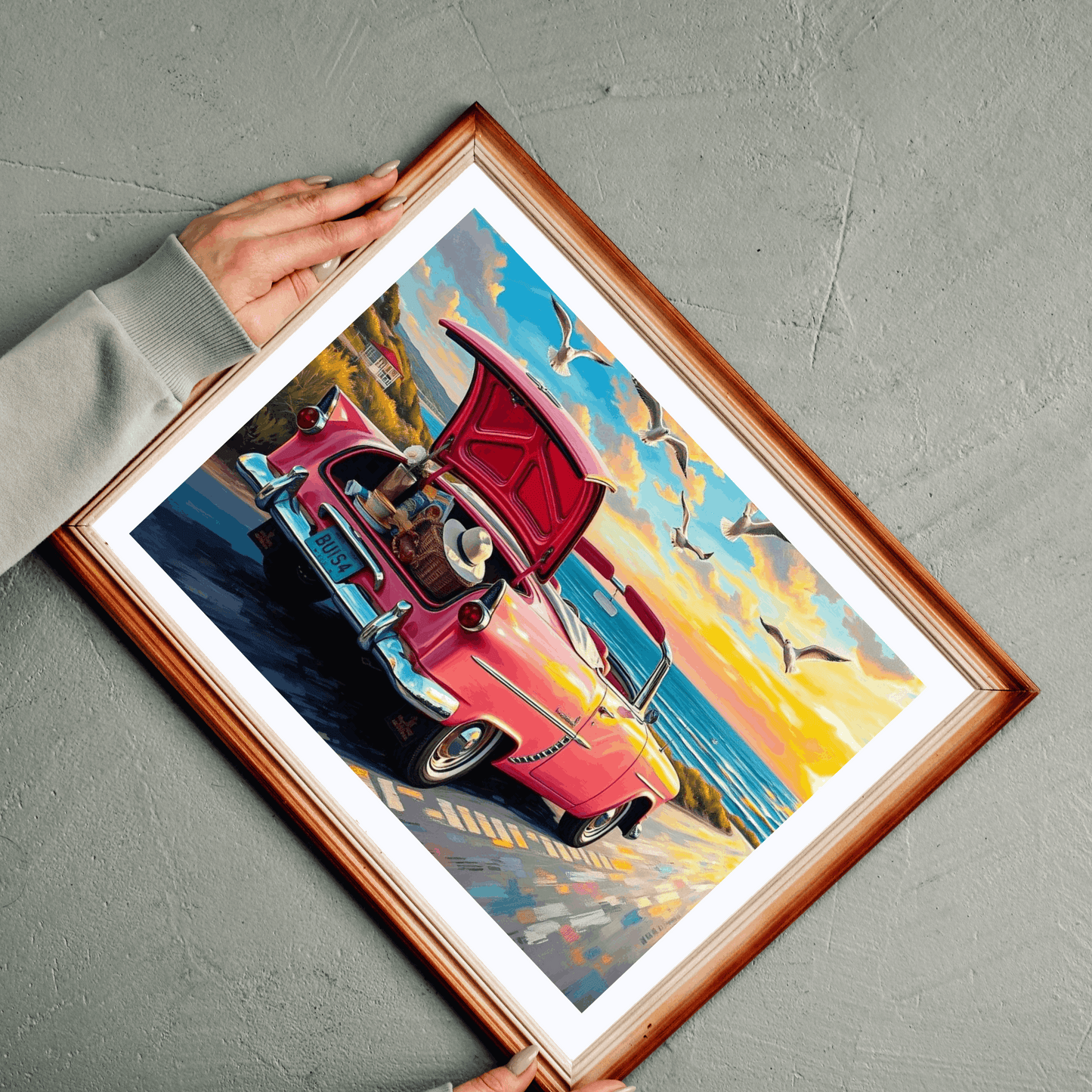 Seaside Summer Getaway Jigsaw Puzzle - Vintage Car, 110-1014 Piece Beach Theme Solo or Family Activity, Ideal Holiday Gift for Car Lover Puzzle The Puzzle Chest
