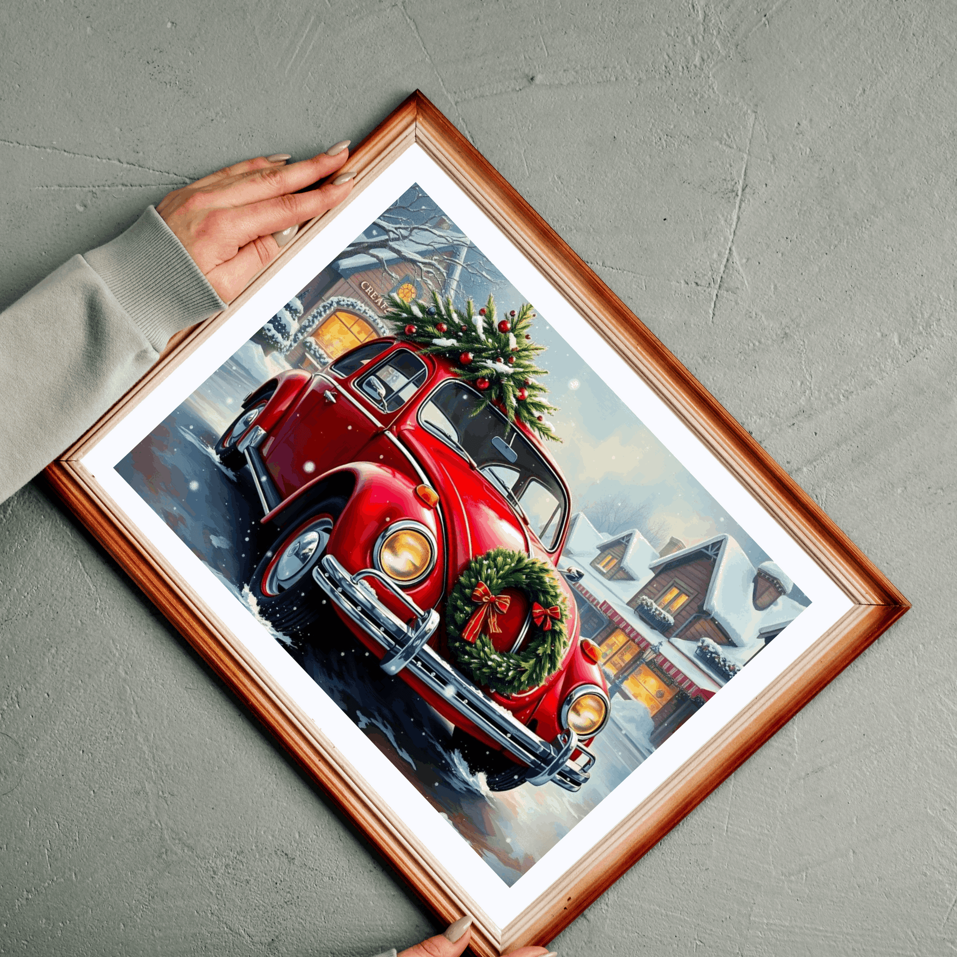 Winter Wonderland Jigsaw Puzzle - Christmas Vintage Car Theme, Retro Auto Holiday Gift for Families, Solo Winter Fun, 110-1014 Piece Puzzle The Puzzle Chest