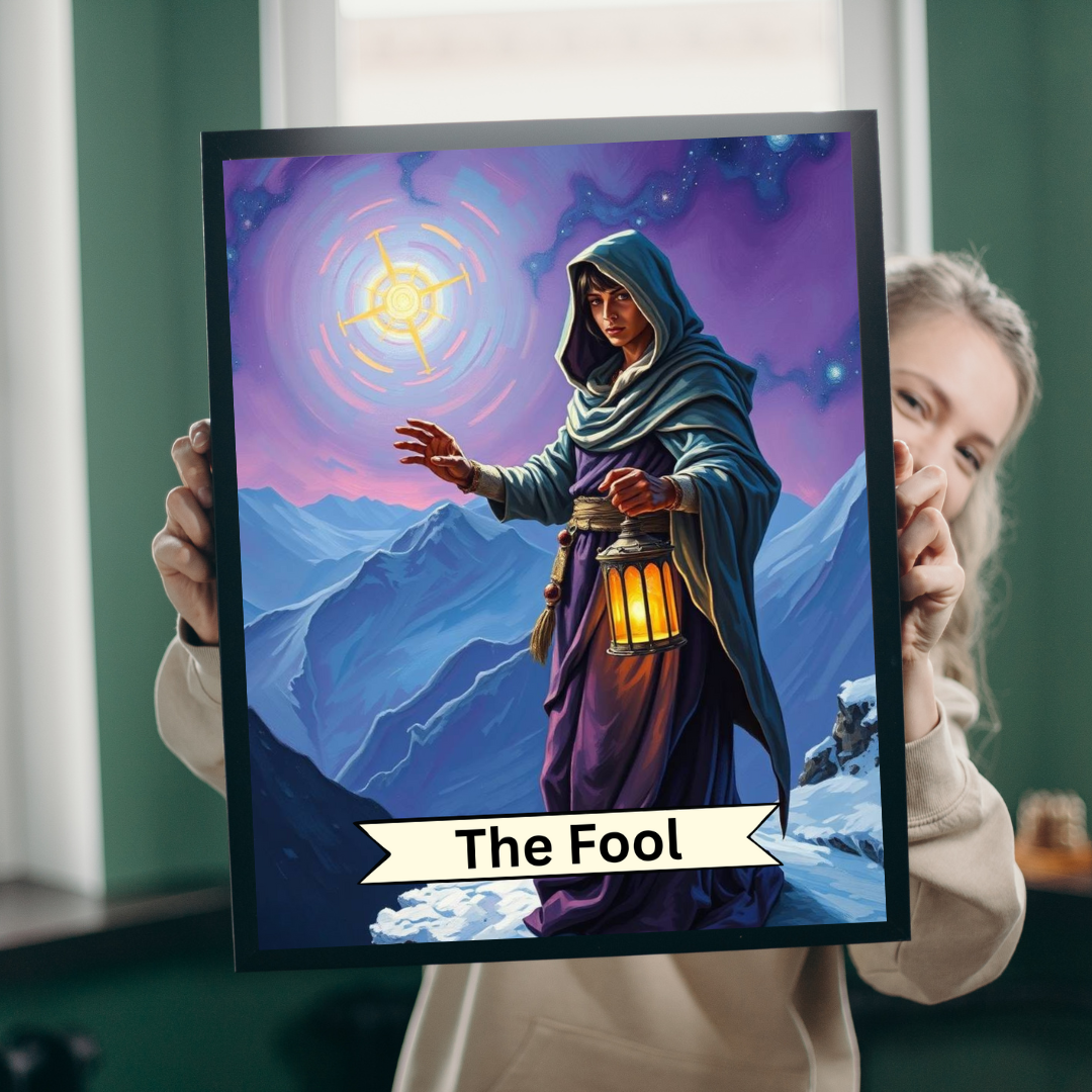 The Fool Tarot Puzzle: Mystical Meditation Jigsaw Puzzle