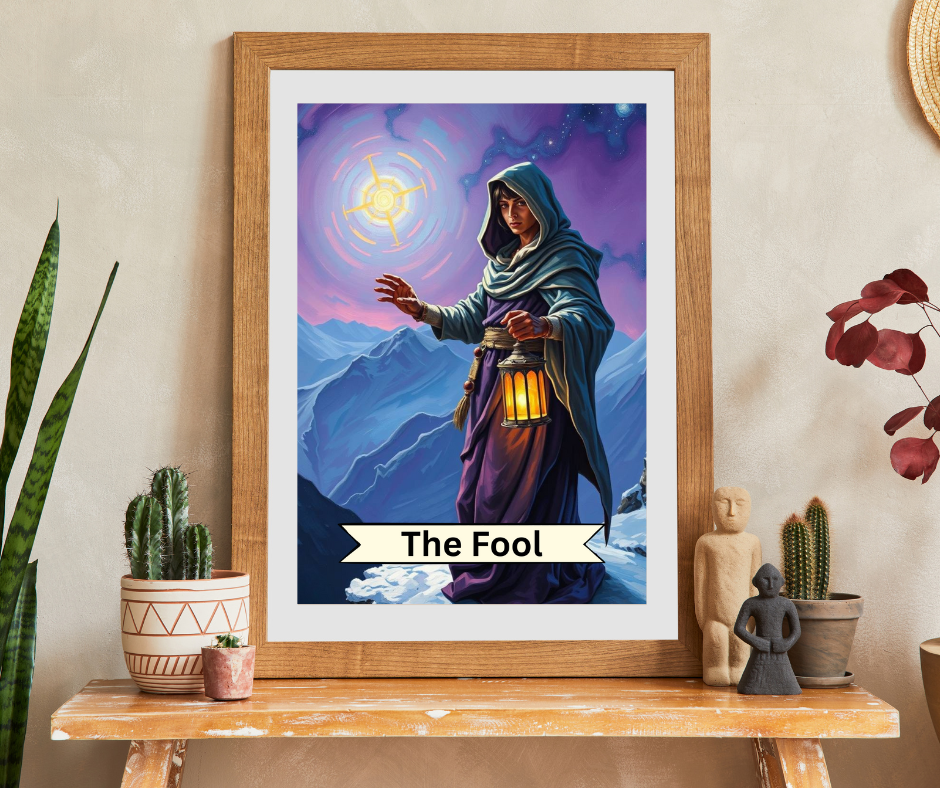 The Fool Tarot Puzzle: Mystical Meditation Jigsaw Puzzle