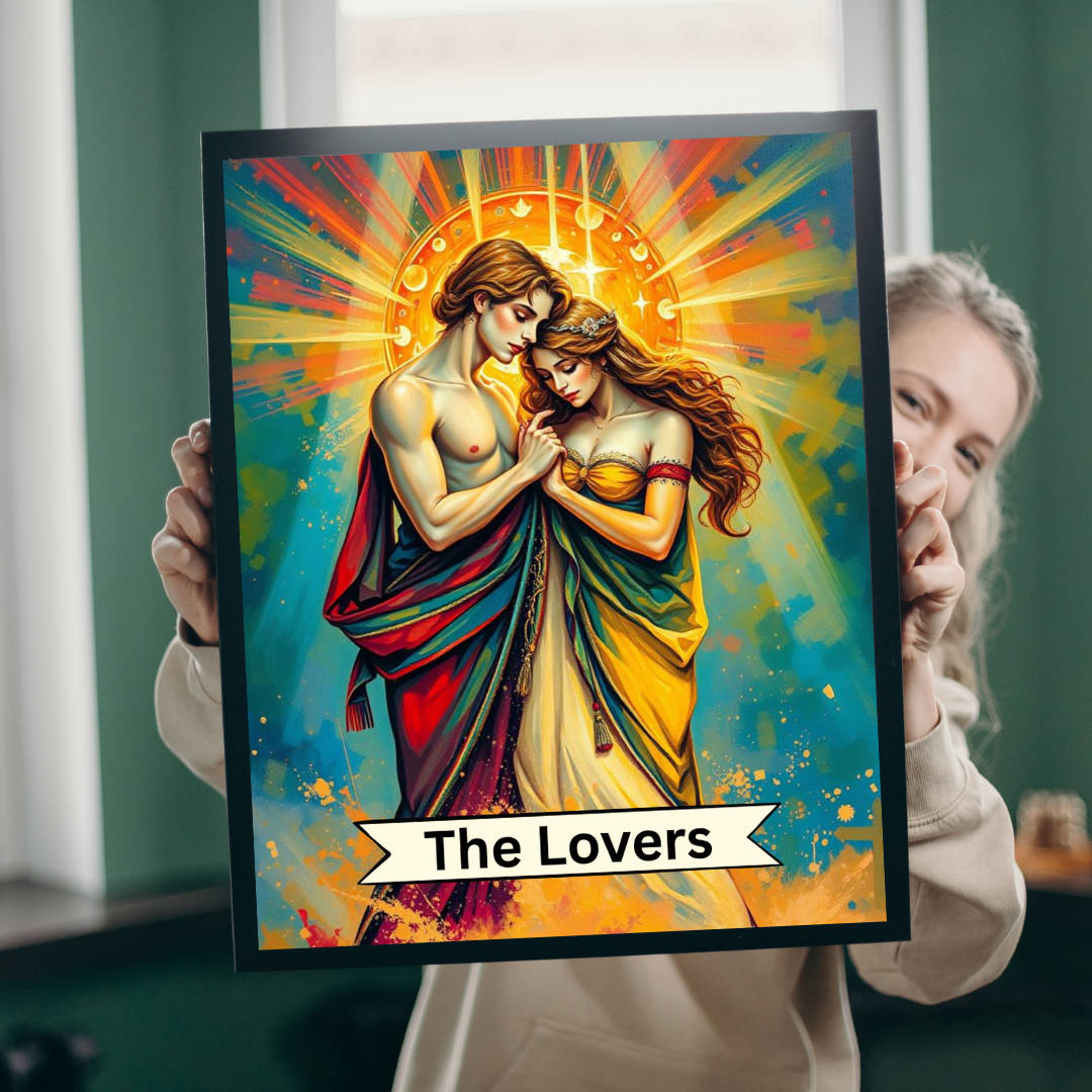 The Lovers Tarot Puzzle: Romantic Jigsaw for Couples