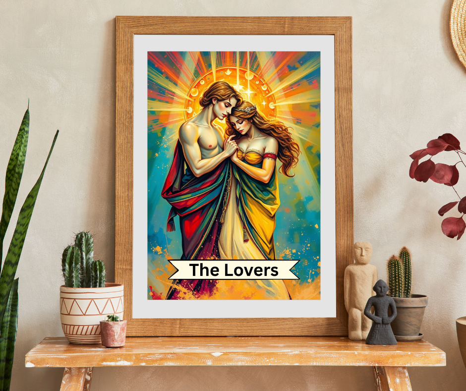 The Lovers Tarot Puzzle: Romantic Jigsaw for Couples