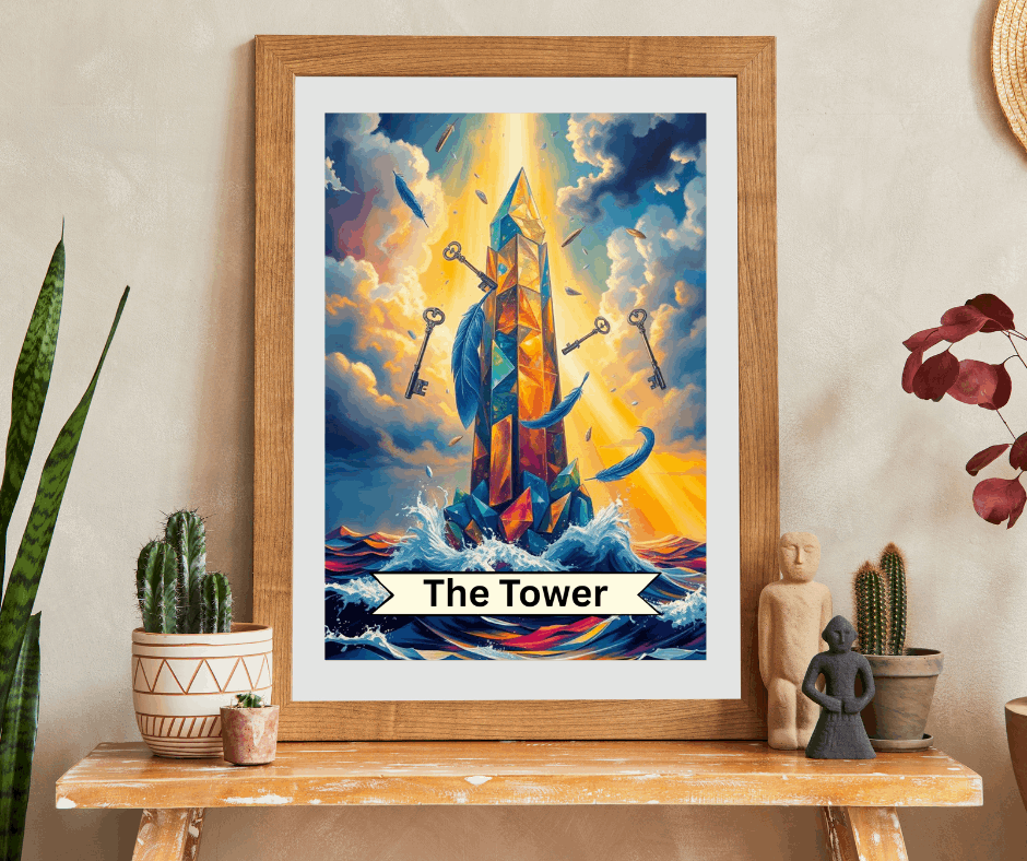 The Tower Jigsaw Puzzle - Tarot Style Game for Family Fun, Holiday Birthday Gift for Puzzle Lovers, Home Decor Activity, Mindfulness Puzzle The Puzzle Chest
