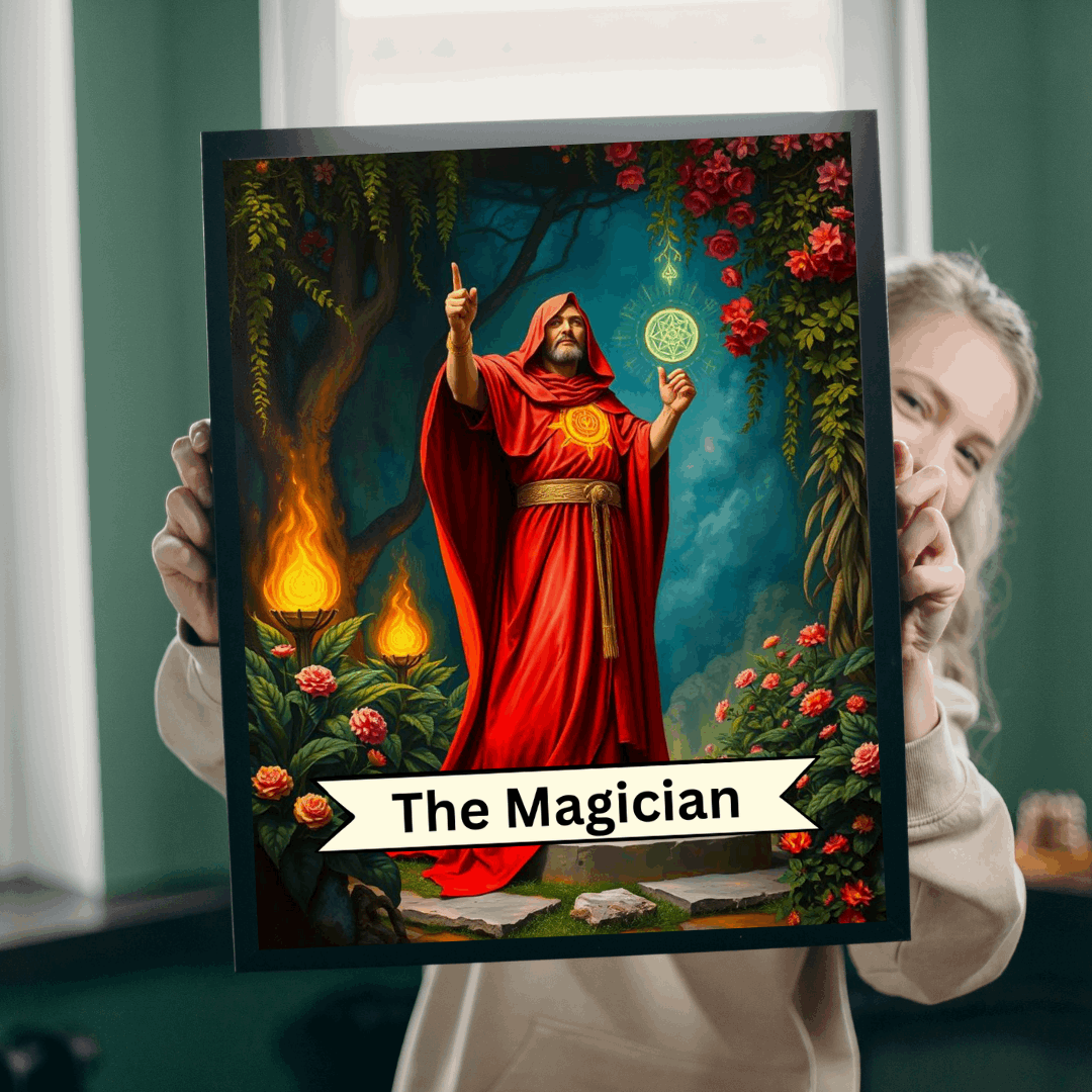 Mystical Magician Puzzle - Tarot Card Style 110-1014 Piece Jigsaw, Gift for Magic Lovers, Unique Home Decor, Family Fun, Mindful Activity Puzzle The Puzzle Chest
