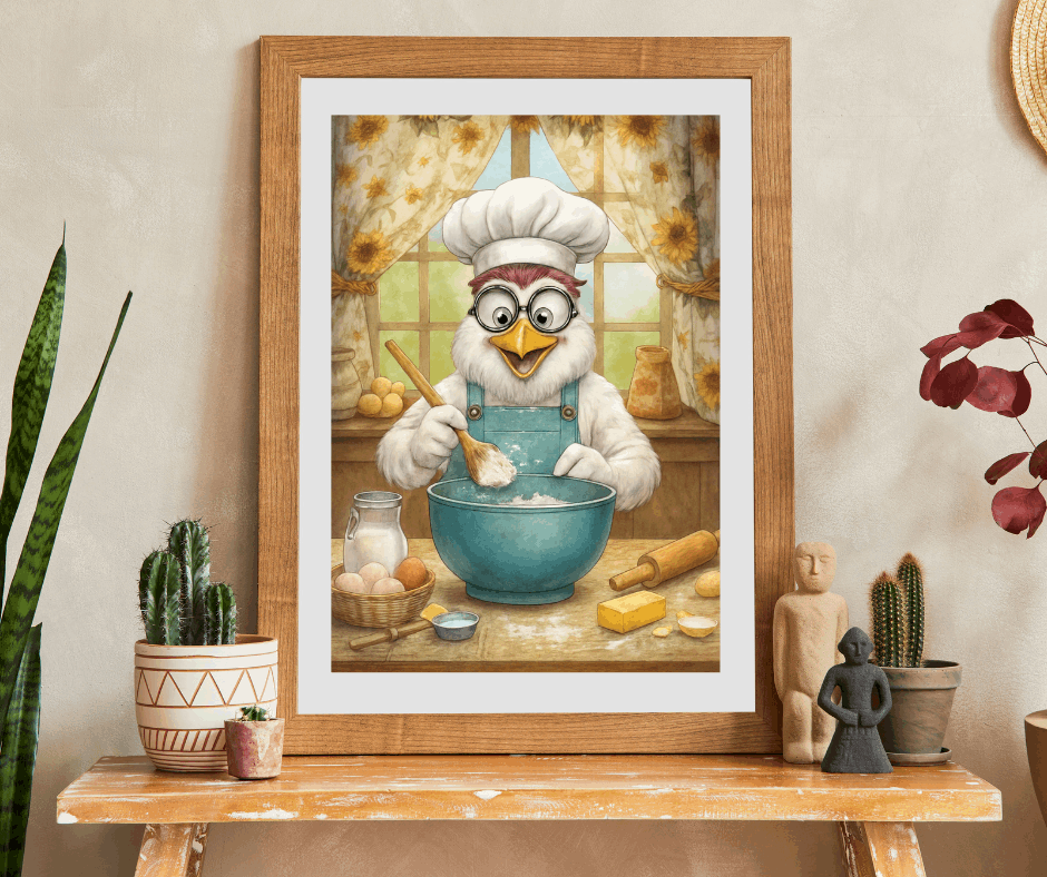 Chicken Chef Jigsaw Puzzle, Bird Puzzle Ideal for Fun Family Activity, Gifts for Puzzle Lovers, Home Entertainment, Brain Teaser Puzzle The Puzzle Chest