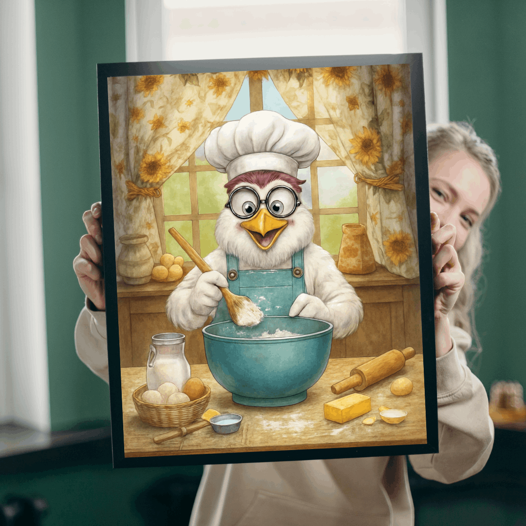 Chicken Chef Jigsaw Puzzle, Bird Puzzle Ideal for Fun Family Activity, Gifts for Puzzle Lovers, Home Entertainment, Brain Teaser Puzzle The Puzzle Chest