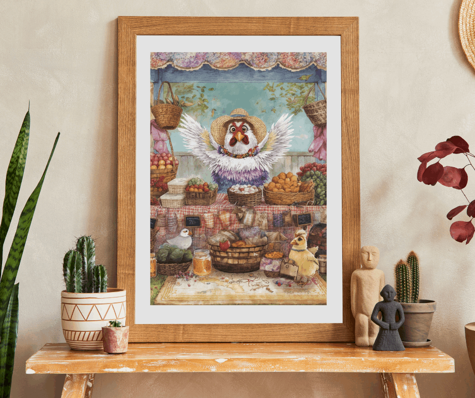 Chicken Farmer Jigsaw Puzzle, Bird Puzzle Ideal for Family Fun, Holiday Birthday Gifts, Game Night, Brain Teaser, Creative Hobby Puzzle The Puzzle Chest