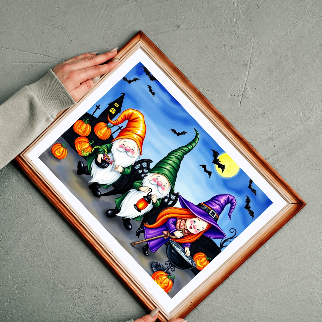 Trick-or-Treat Gnome Puzzle - Halloween-Themed Jigsaw Game Puzzle The Puzzle Chest