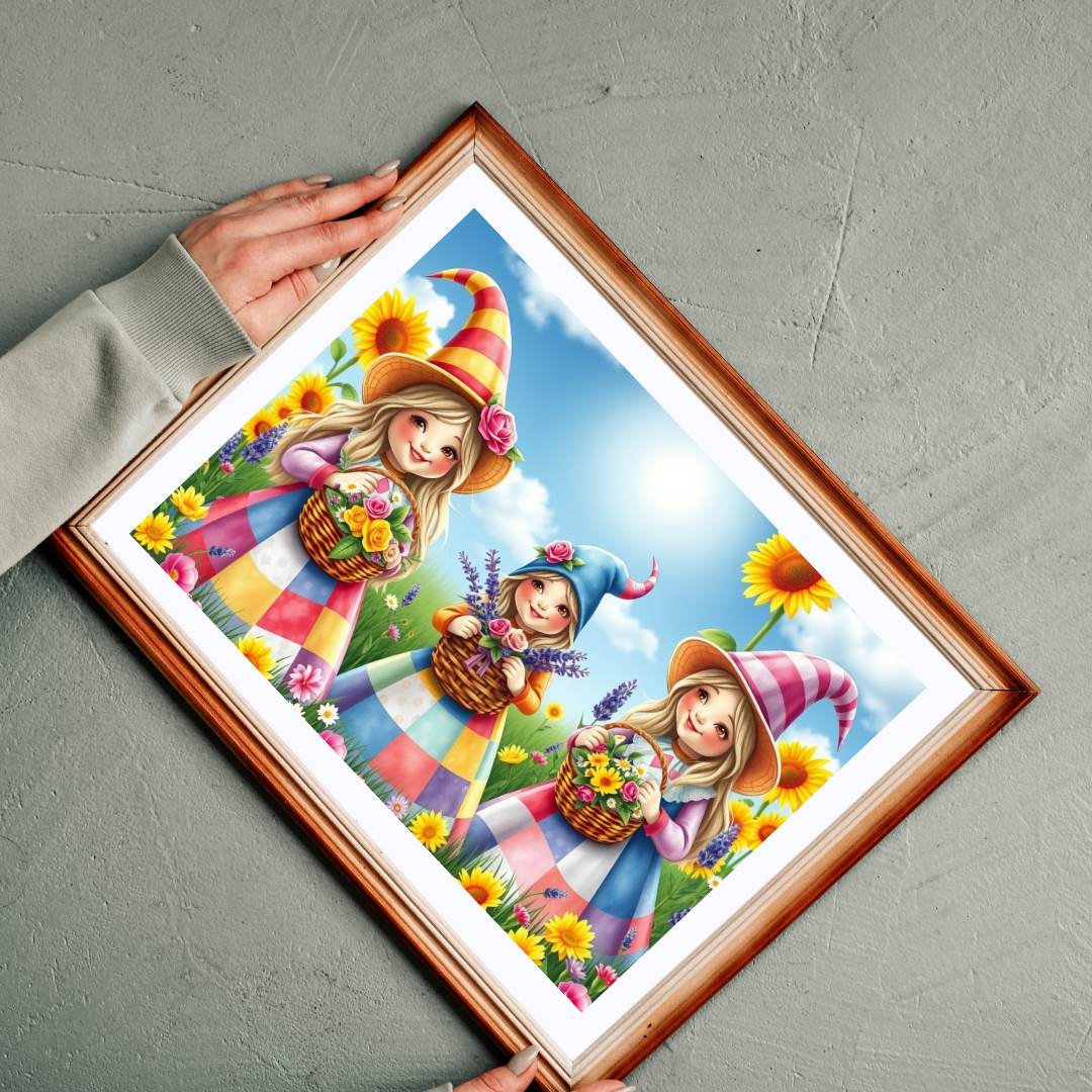 Flower Festival Gnome Puzzle - Spring Themed Mythical Jigsaw Game Puzzle The Puzzle Chest