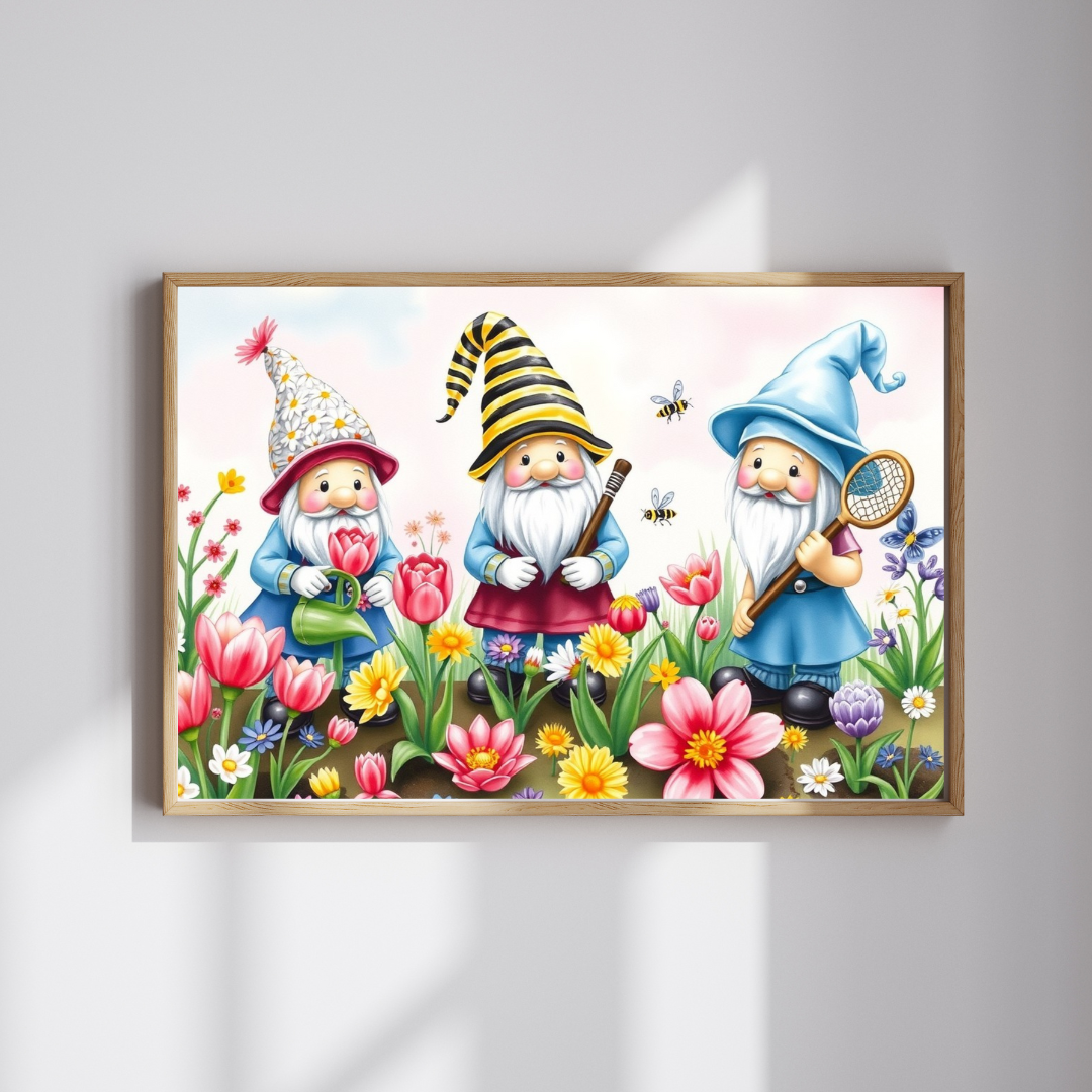Spring Garden Gnome Puzzle - Mythical Creature Jigsaw Game Puzzle The Puzzle Chest