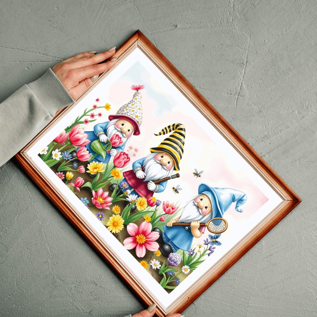 Spring Garden Gnome Puzzle - Mythical Creature Jigsaw Game Puzzle The Puzzle Chest