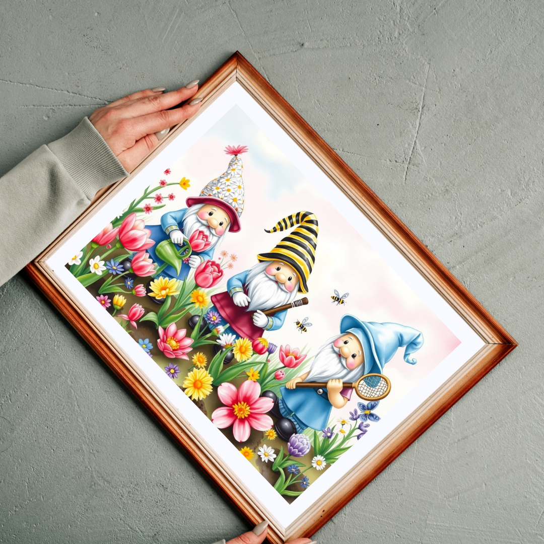 Spring Garden Gnome Puzzle - Mythical Creature Jigsaw Game Puzzle The Puzzle Chest