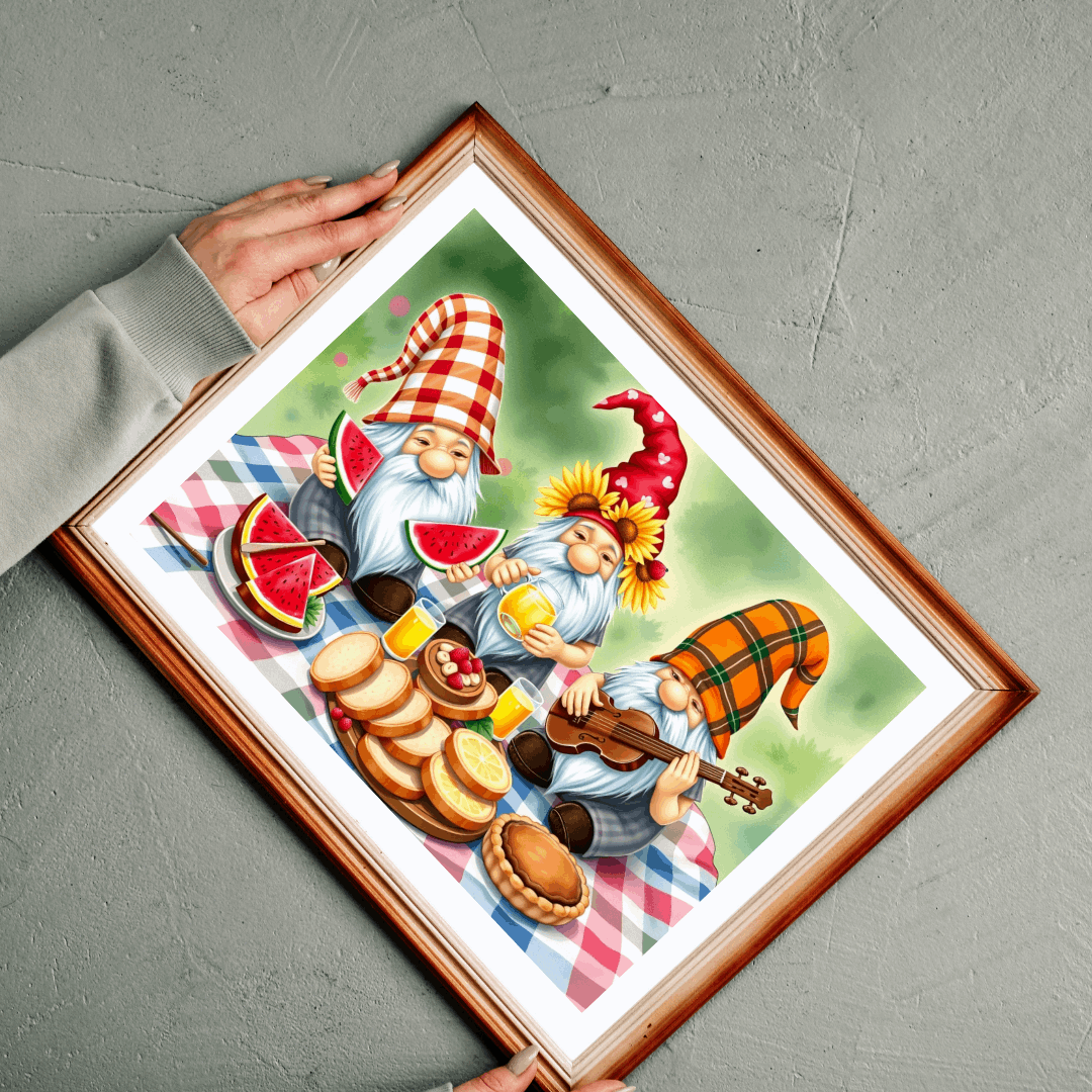 Harvest Picnic Gnome Puzzle - Autumn Themed Jigsaw Game Puzzle The Puzzle Chest