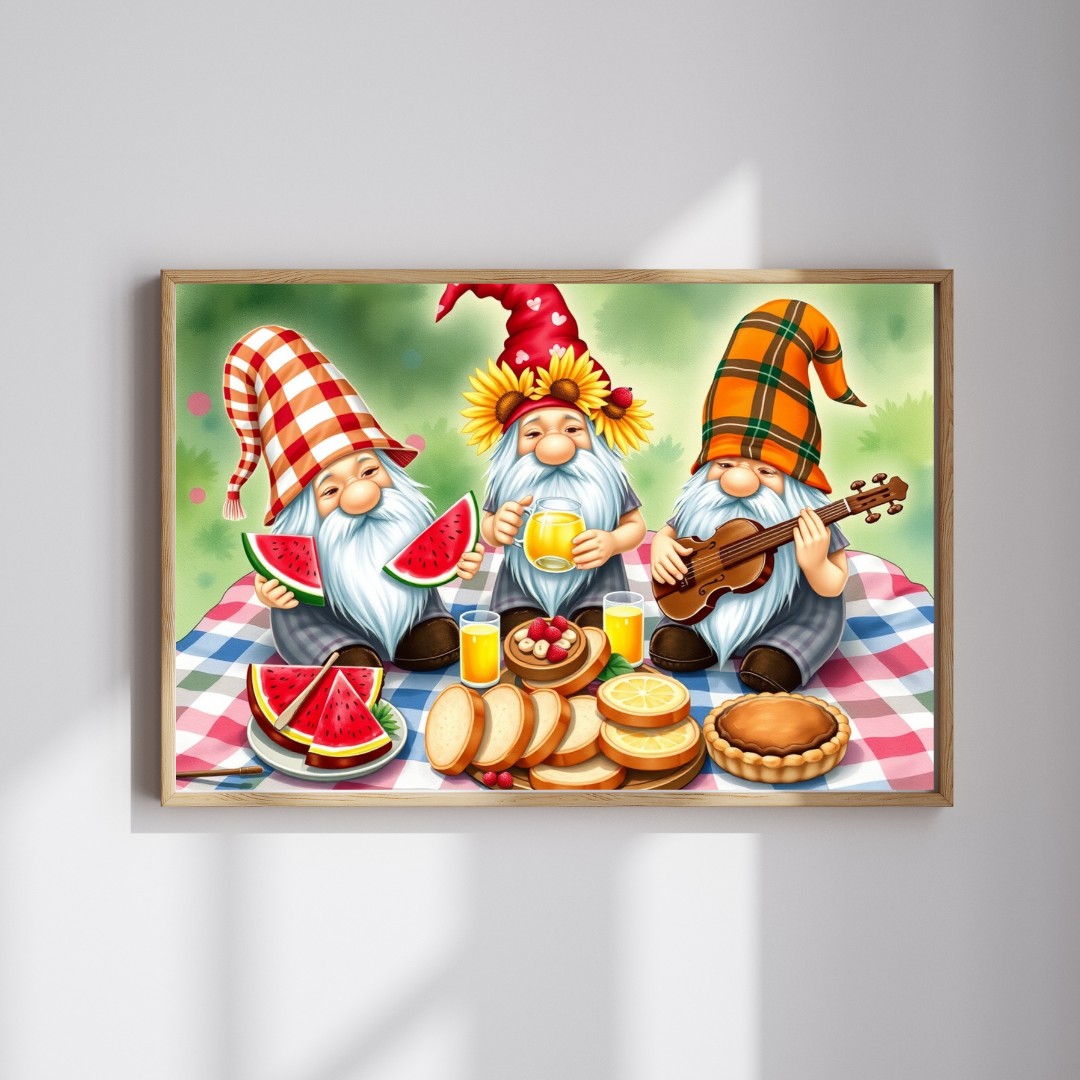 Harvest Picnic Gnome Puzzle - Autumn Themed Jigsaw Game Puzzle The Puzzle Chest